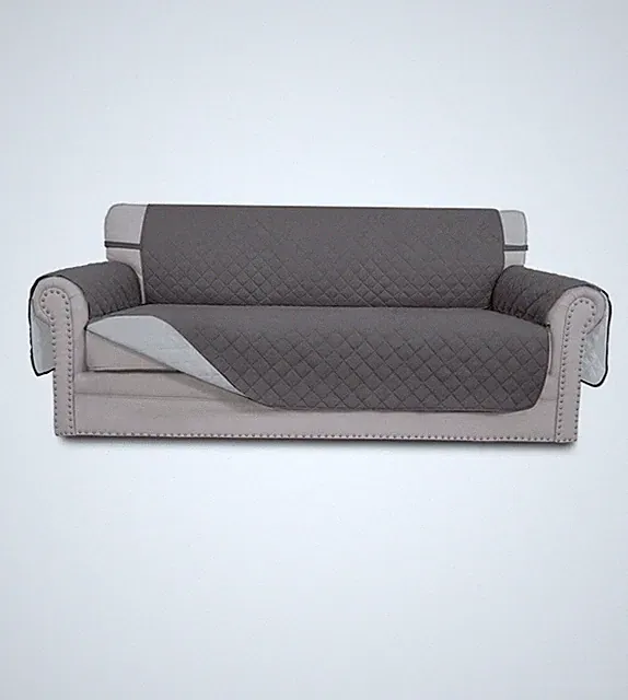 Easy-Going Reversible Oversized Couch Cover for 3 Cushion Sofa XL Gray/Light