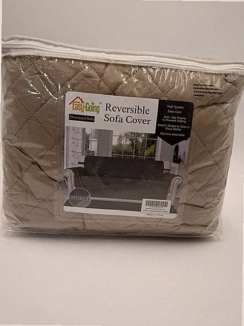 Easy-Going Reversible Oversized Sofa Cover Beige/Taupe Couch Protector NEW