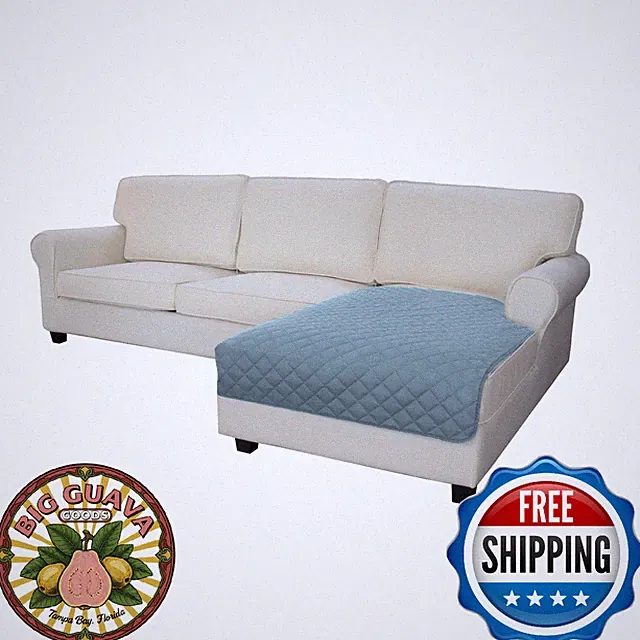 Easy-Going Sectional L-Shape Sofa Cover for Dogs Reversible Couch Slipcover