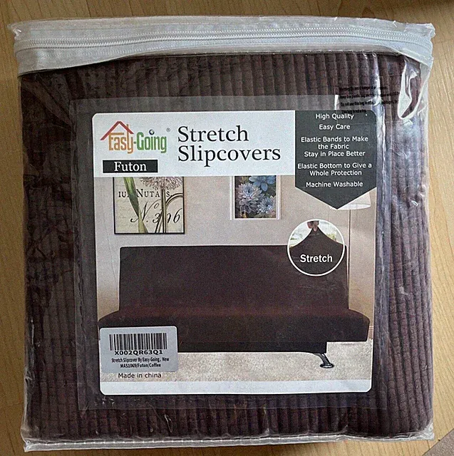 Easy-Going Stretch Futon Slipcover Coffee MAS1069