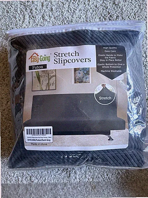 Easy-Going Stretch Futon Slipcover Dark Gray DHS1066