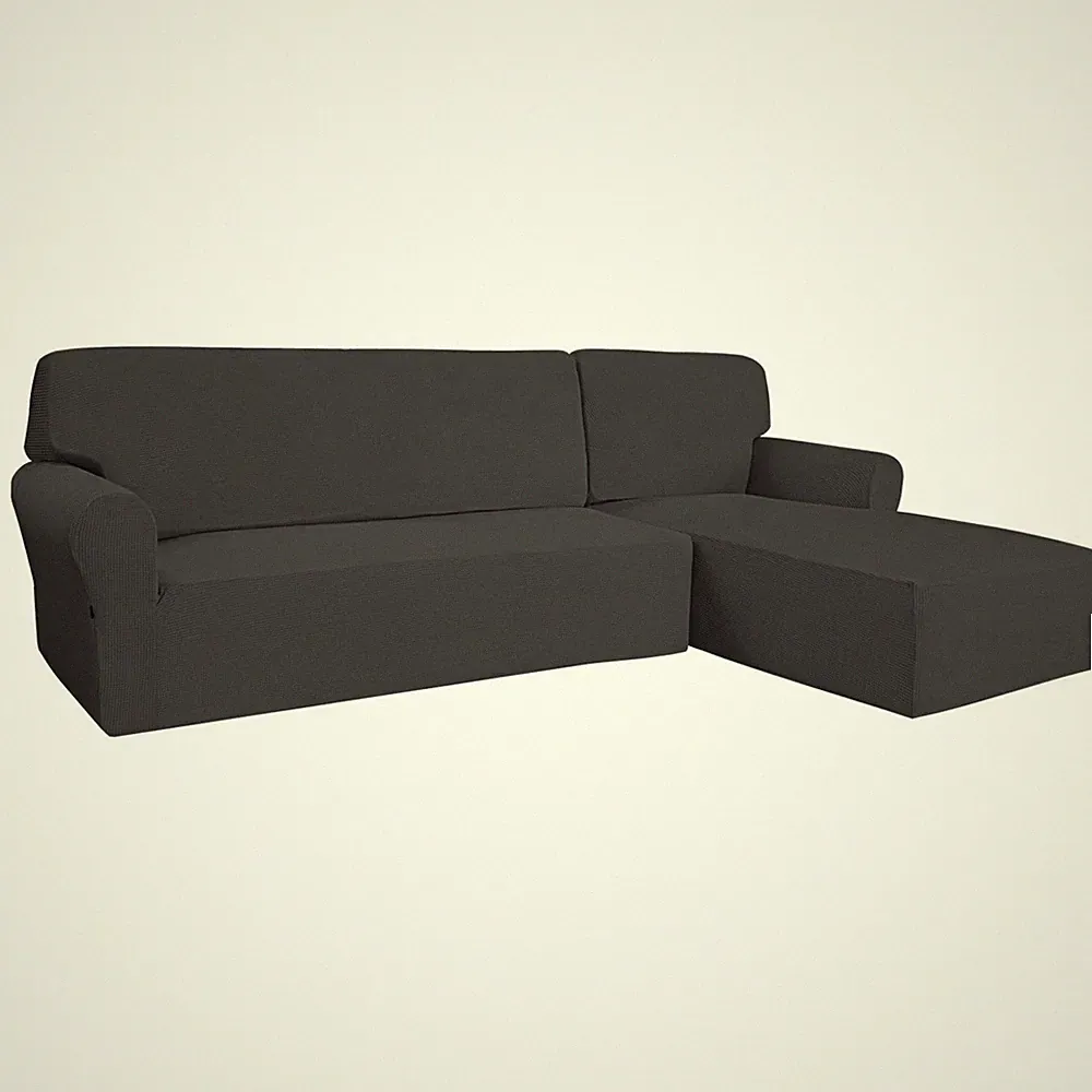 Easy-Going Stretch Sofa Slipcover 2 Pieces L-Shaped Sofa Cover Sectional Couch