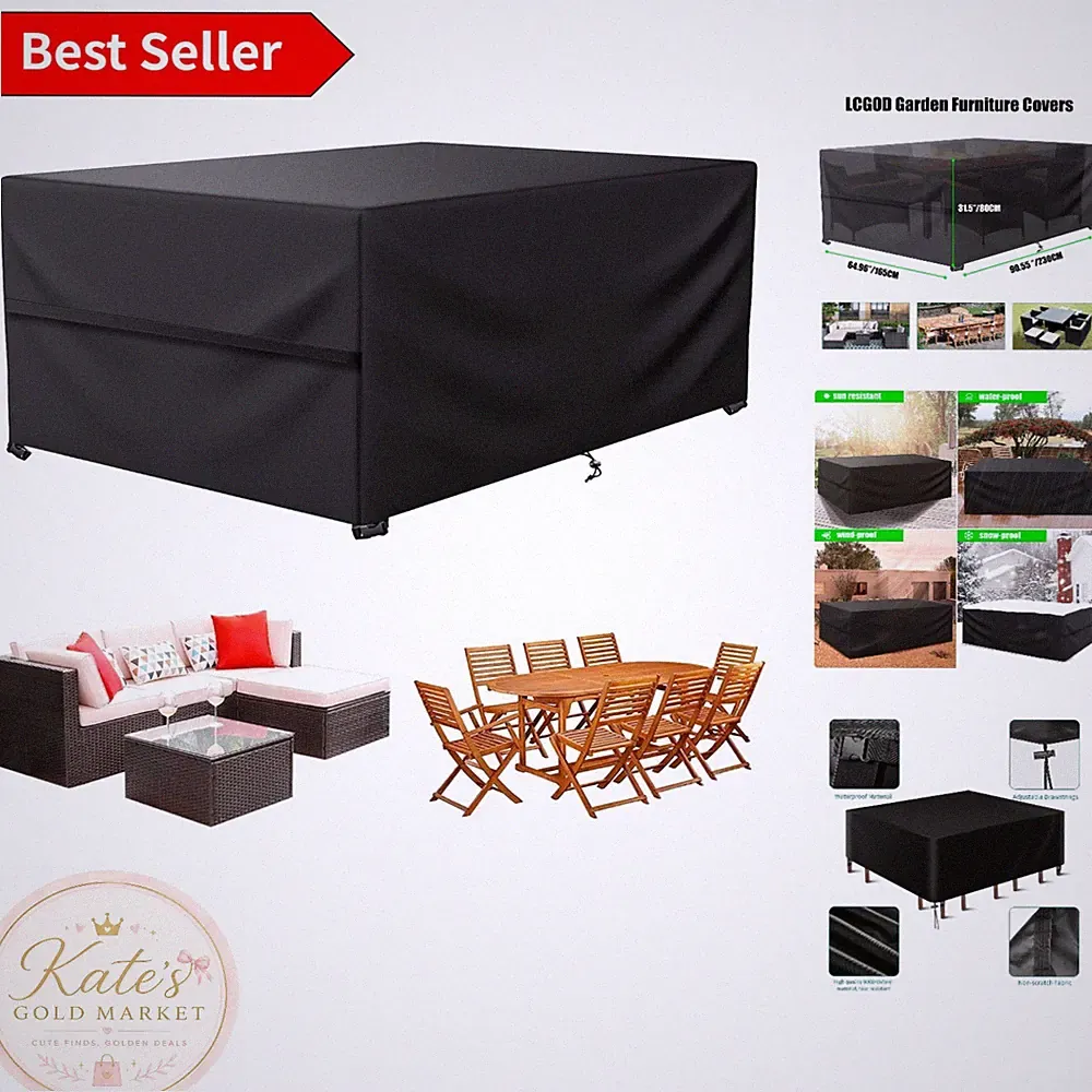 Eco-Friendly Outdoor Cover for Sectional Couch - 90”Lx65”Wx31”H Dimensions