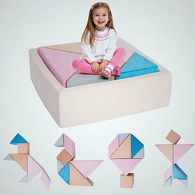 Educational Toys Tangram Puzzles Couch Modular Kids Play Sofa Puzzle Solving Toy