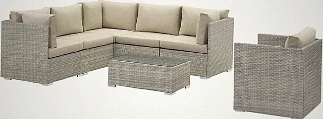EEI-3046-BEI Prompt Upholstered Fabric Sofa, Beige