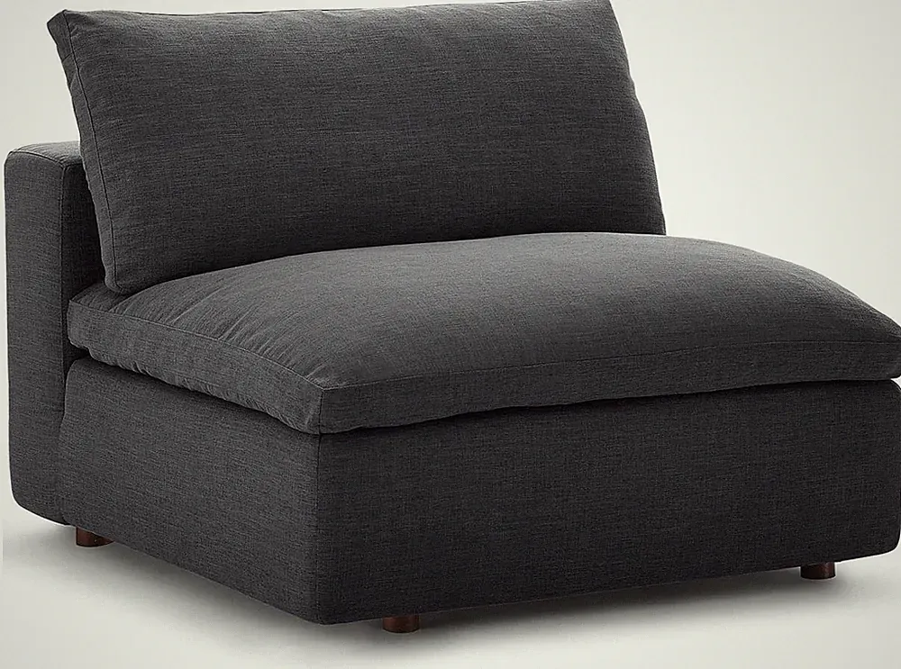 EEI-3270 Commix Down-Filled Overstuffed Upholstered Sectional Sofa Armless Chair