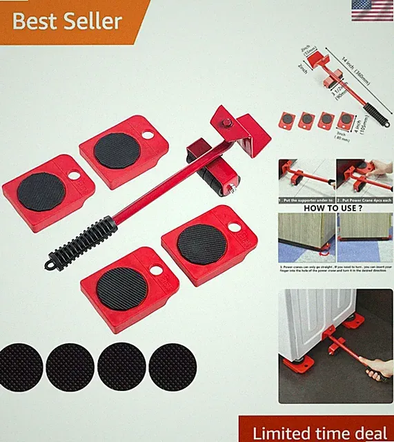 Effortless Furniture Moving Tool Set - Safe & Easy Lifting for All Home Items