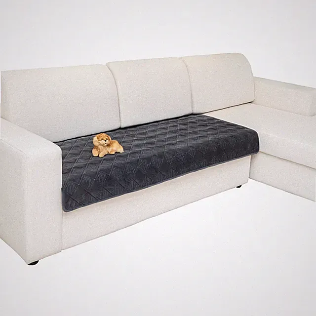 Eismodra Sectional Couch Covers,L Shape Sofa Slipcover Furniture Protector Dogs