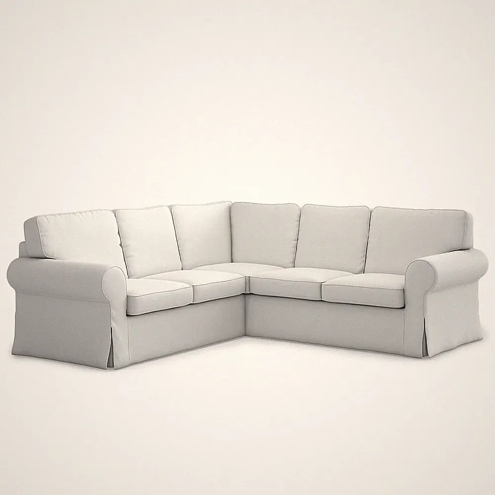 Ektorp Sectional Cover Replacement for IKEA Sofa - Cool White Option