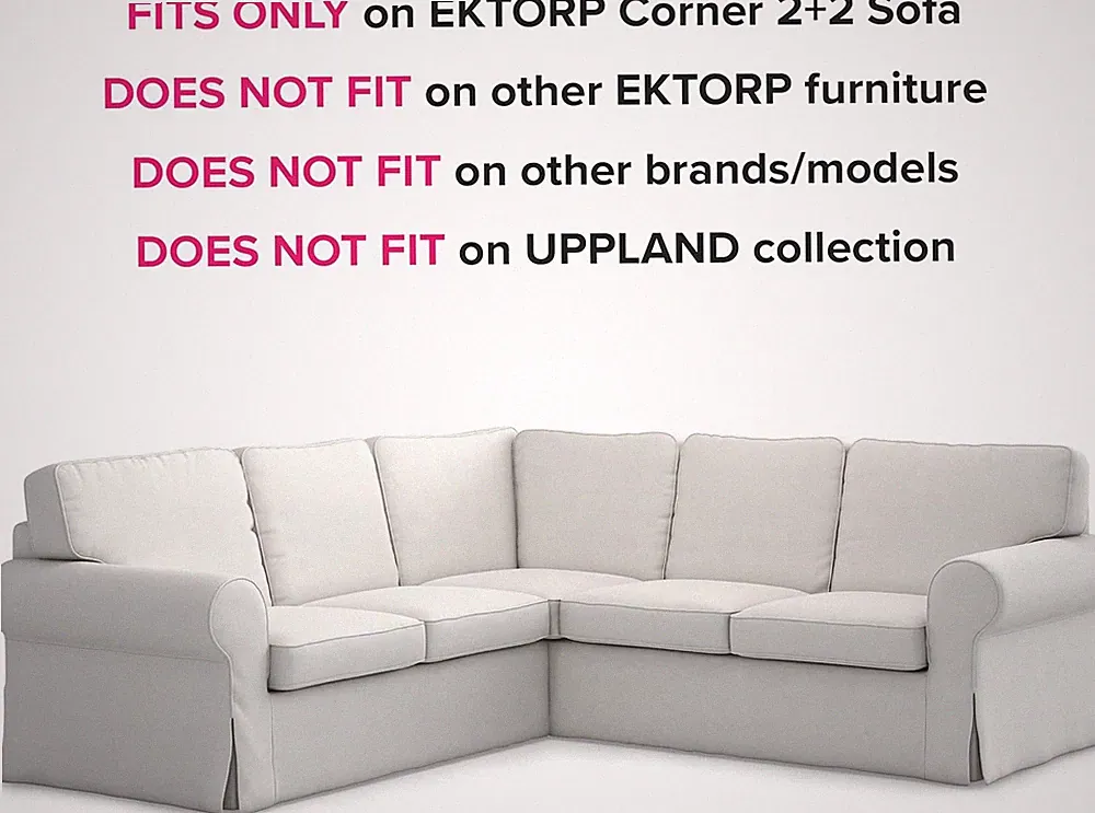 Ektorp Sectional Sofa Cover Replacement IKEA Ektorp Sectional Cover, Ektorp 2...