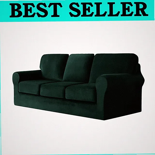 Ektorp Sofa Replacement Cover Set, Dark Green