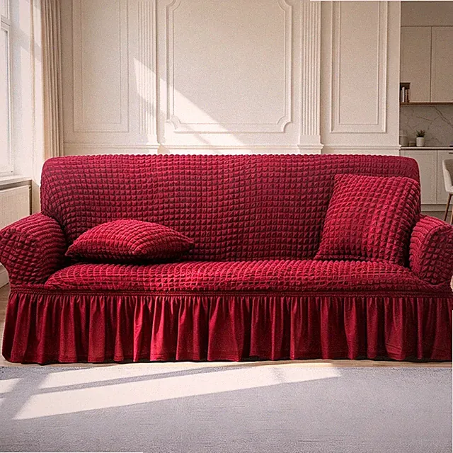 Elastic sofa cover easily fits dresses, durable universal furniture protection