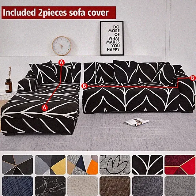 Elastic Sofa Covers for Living Room Couch Cover Corner Longue Covers Slipcovers