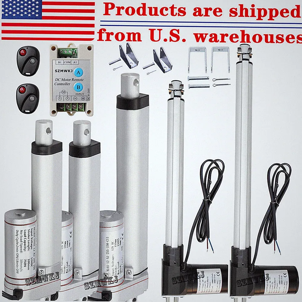 Electric 12V 2"-18" Linear Actuator 1000N 1500N 6000N for Auto Lift Sofa Bed IG
