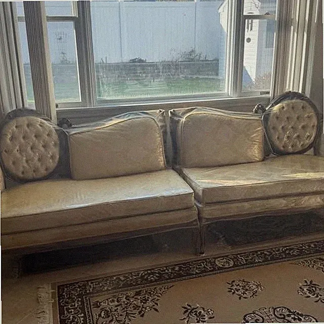 Elegant 3-Piece Vintage Rococo Revival / Victorian-Style Sectional Sofa Set