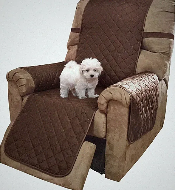 Elegant Diamond Quilted Recliner Chair Cover - Water-Resistant & Stain Proof