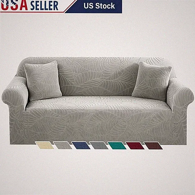 Elegant Jacquard Anti-Slip Stretch Sofa Cover Durable Protector Pets Kids New