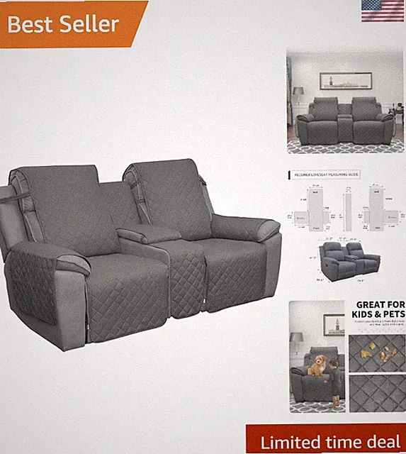 Elegant Split Sofa Cover for Loveseat Recliners - Ultimate Furniture Protection