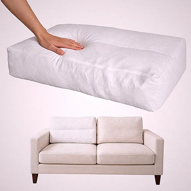 Eleven Artisan 2 Pack Couch Back Cushion Replacement, 31 x 18 x 6 Inch