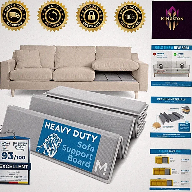 Engineered Wood Sofa Support Board 24x72 - Instant Fix for Sagging Cushions