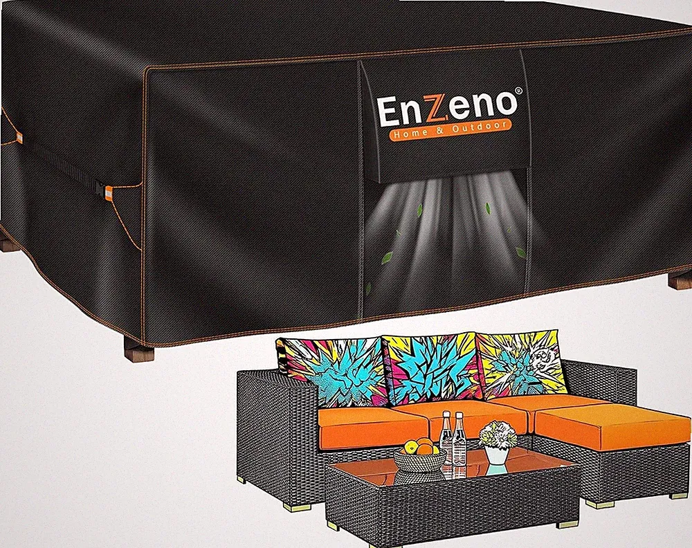 Enzeno Patio Furniture Set Cover, Outdoor Sectional Sofa Couch Set Covers Waterp