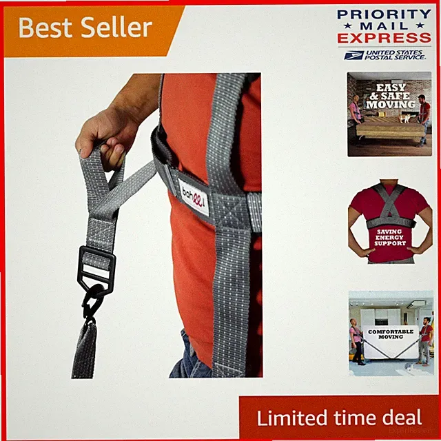 Ergonomic Furniture Moving Tool with Adjustable Carrying Strap - 400lbs Capacity