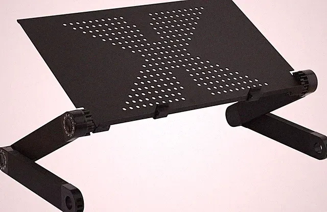 Ergonomic Laptop Stand for Bed Adjustable Height Laptop Desk for Couch Foldable
