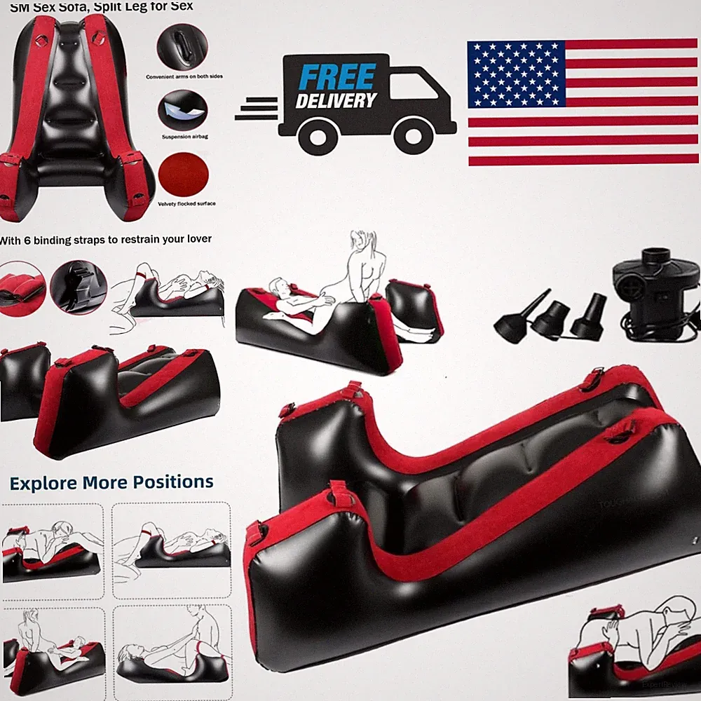 Ergonomic Sex Chair Inflatable Sofa Bed for Comfortable Couples Pleasure Use