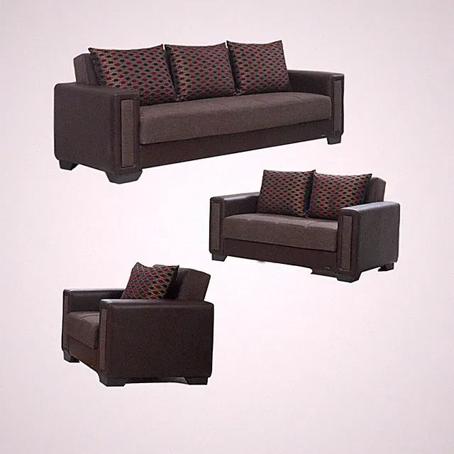 Erica Chocolate Brown Sofa Bed/Loveseat/Armchair