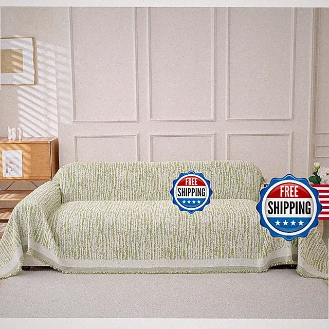 Erke Couch Cover Sheet Blanket for 4 Seater Oversized Sofa Sectional, Machine Wa