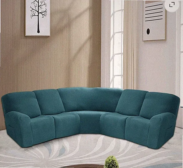 Eurhowing Dark Blue Stretch Slipcover for Sectional, Recliner & Corner Sofa