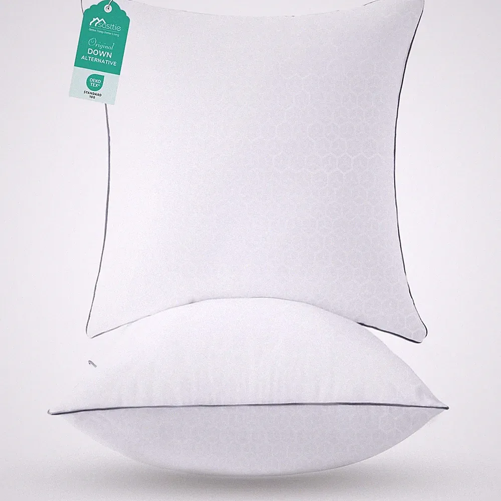 Euro Pillow Insert 26X26, European Pillows Set of 2 for Bed, Couch, and Sofa - O