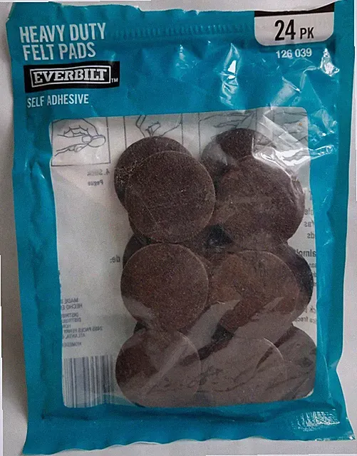 Everbilt 18 Pc Dark Brown Heavy Duty Protective Furniture Felt Pads