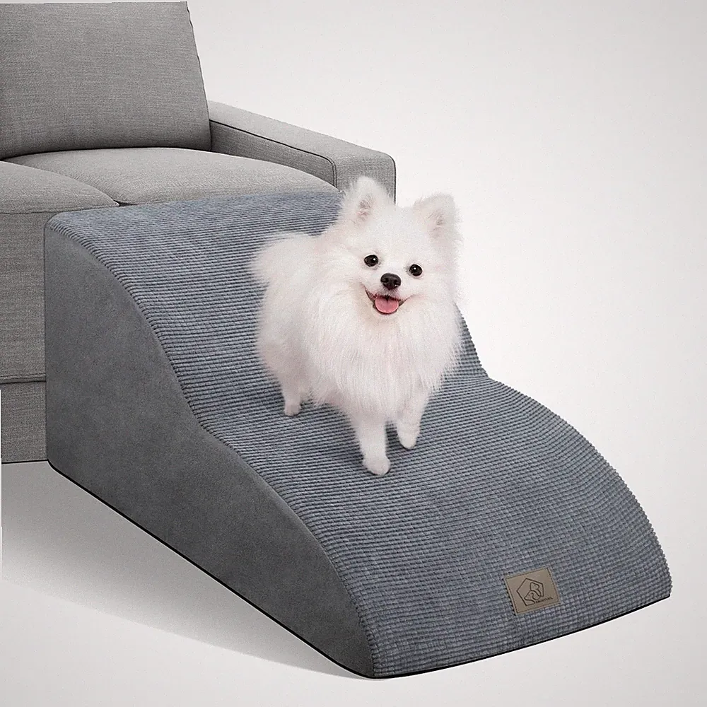 Extended Dog Stairs Steps for Couch Sofa Bed, 2 Steps Dog Stairs Ramp for Sma...