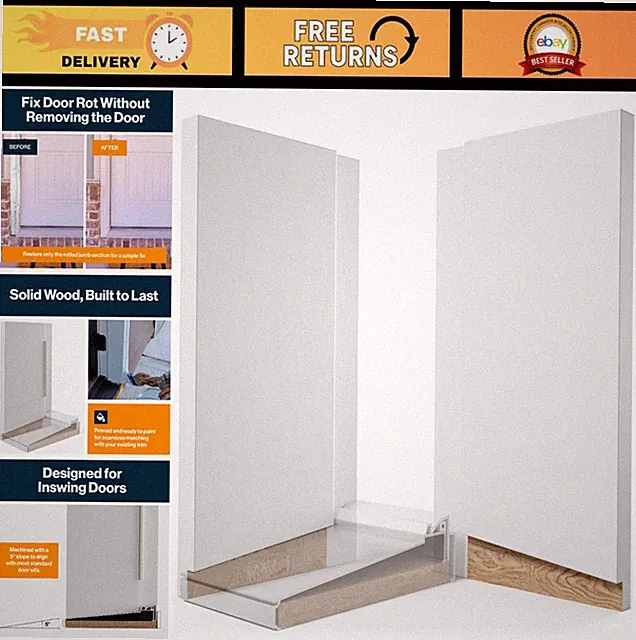 Exterior Door Frame Rot Repair Kit - 6 9/16" - Waterproof, Durable, Easy Install
