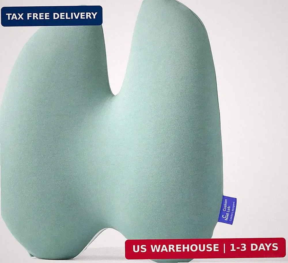 Extra Dense Lumbar Pillow - Patented Ergonomic Multi-Region Firm B