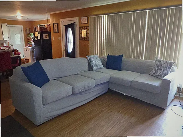 Extra Large Couch Cover Set - 4 Pieces - Light Gray