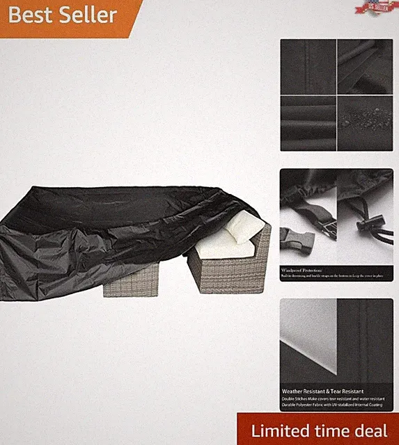 Extra Large Outdoor Furniture Cover - Oxford Fabric Protection for All Seasons