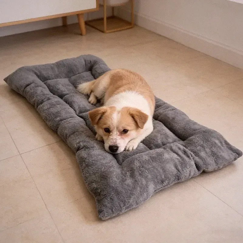 Extra Large Plush Dog Bed Soft Thick Pet Sofa Mat Washable Crate Bed XL Dogs