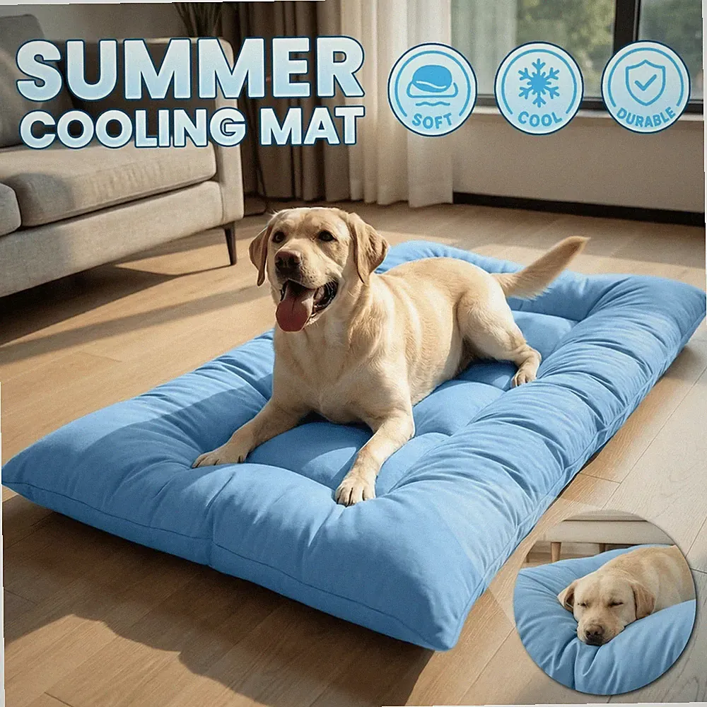 Extra-Large Plush Dog Sofa Bed for Summer Comfort and Cooling