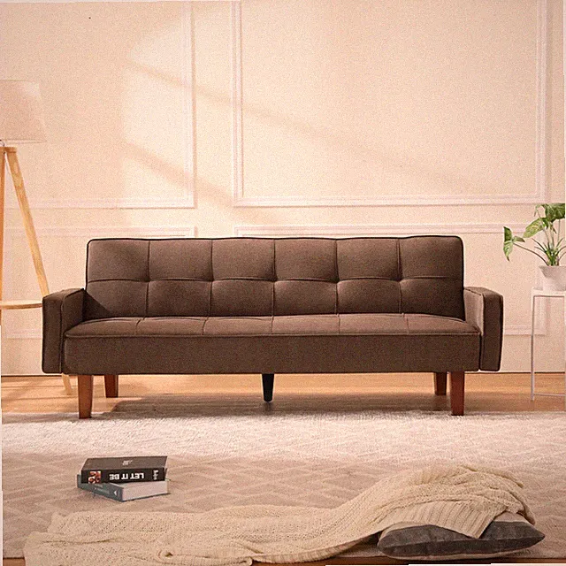 Fabric Convertible Sectional Sleeper Sofa Bed Folding Futon Couch Bed Recliner