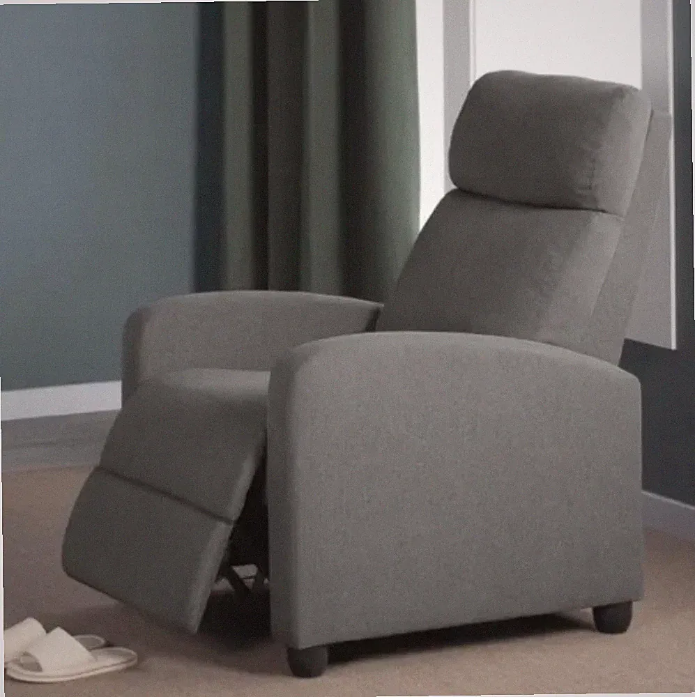 Fabric Recliner Chair Single Modern Sofa Home Theater Seating for Living Room