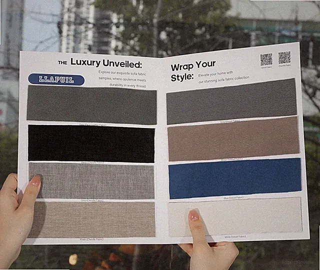 Fabric Sample Booklet for Modular Sectional Sofa Couch,Velvet Fabric(Blue,Brown