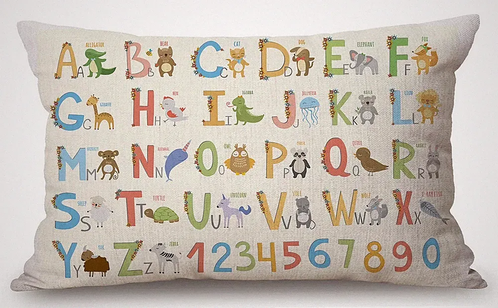Farmhouse Decorative Outdoor Throw Pillow Covers for Couch Sofa Bed Alphabet...