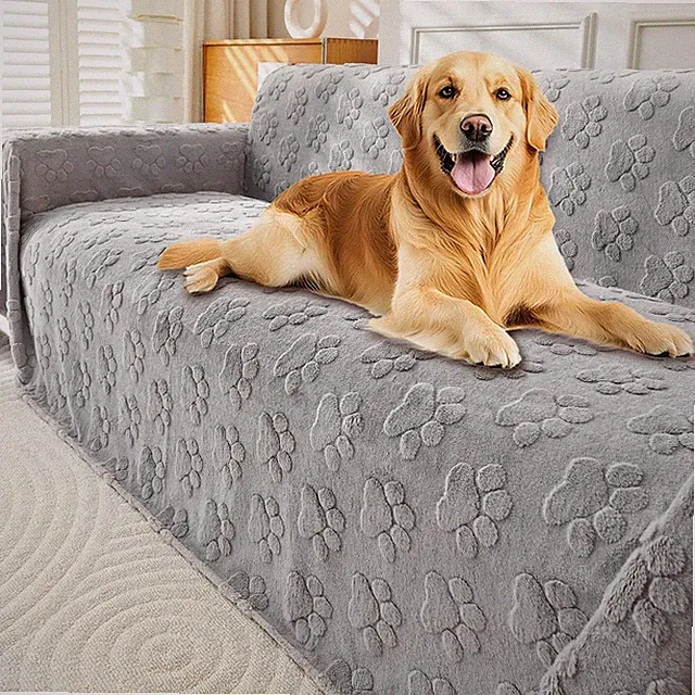 Faux Fur Couch Cover for Dogs Washable,Fuzzy Pet Couch Covers for Sofa,L Shap...