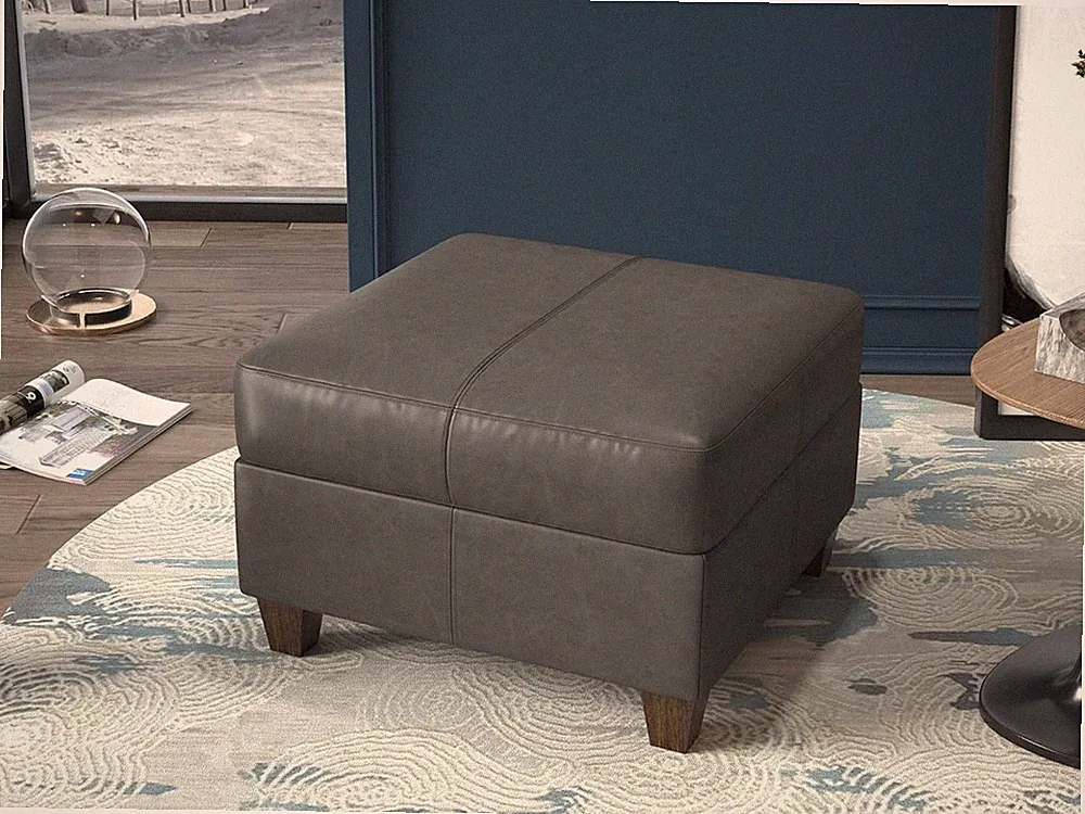 Faux Leather Square Ottoman Module for Modular Sectional Sofa Convertible