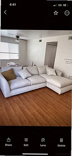 Feather sofa beige