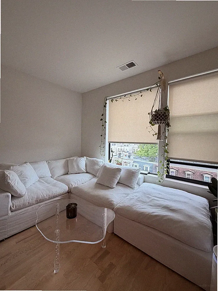 Feathered Sectional Sofa 3 Seat L Shaped Sectional Couch