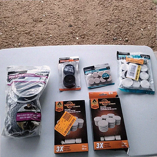 Felt Pads Floor Protectors Sliders Rubber Cups Sock gorilla And Everbuilt