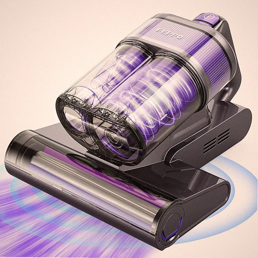 FEPPO Mattress Vacuum Cleaner, 4-in-1 Bed Cleaner PRO, Grey/Purple